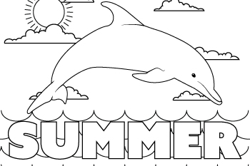 DOLPHIN Coloring book For Kids EASY TO COLOR SUPER SWEET SUMMER ACTIVITY  BOOK FOR TODDLER: Children Activity Book for Kids Girls & Boys Ages 2-4