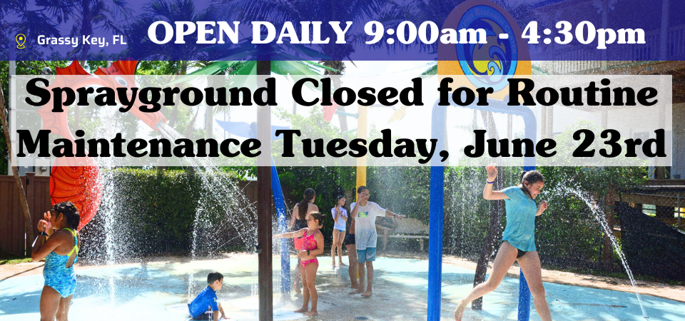 Sprayground closed for routine maintenance Tuesday June 23rd
